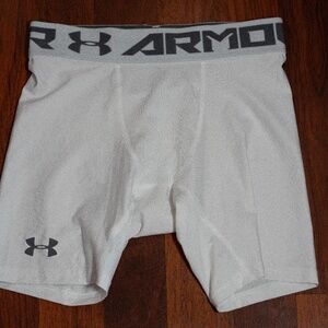 Under Armour White Compression Shorts